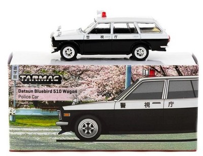 Tarmac Works Datsun Bluebird 510 Wagon Japan Polic 1:64 026-PC