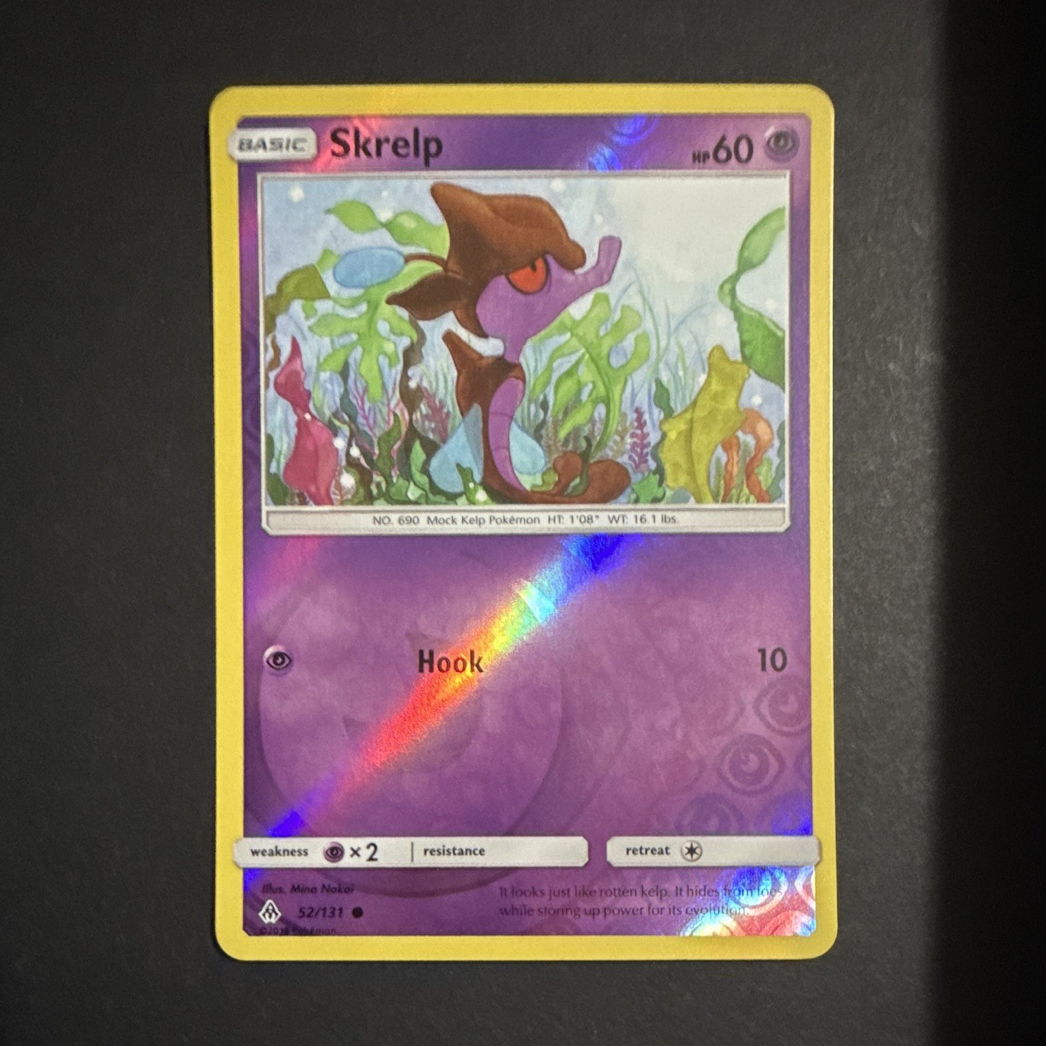 Pokémon TCG Skrelp 52/131 SM Forbidden Light Reverse Holo Common