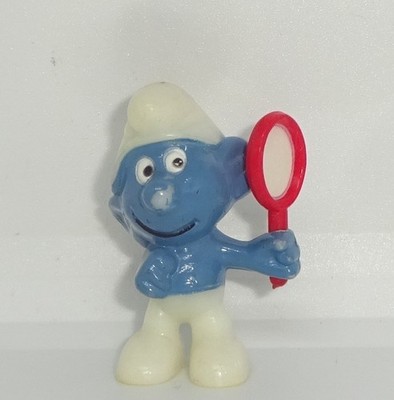 EITELKEITS SCHLUMPF ''ERDBEER'' -SCHLUMPF + ''ERDBEER'' -SPIEGEL EDDS 1983 ORIGINAL