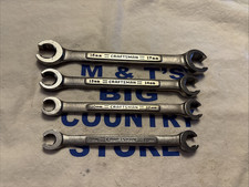 Vintage Craftsman Usa 4pc 9mm-17mm Metric Flare Nut Line Wrench Set -va-
