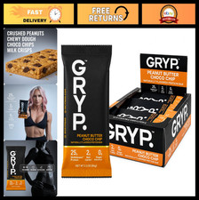 Peanut Butter Chocolate Chip Protein Bars - 25g Protein, Low Carb, Gluten Free,