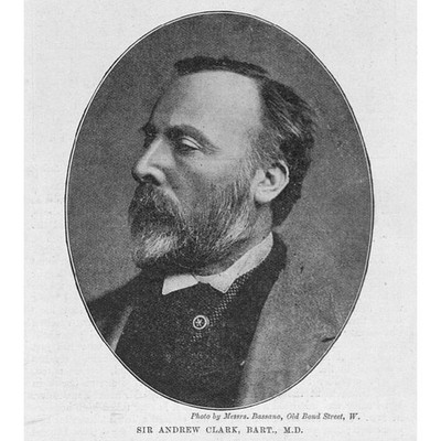Sir ANDREW CLARK Scottish Physician - Antique Print 1893