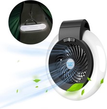 Camping Fan Light , Portable Camping Lantern with Fan ,Rechargeable Multi-Use Ca