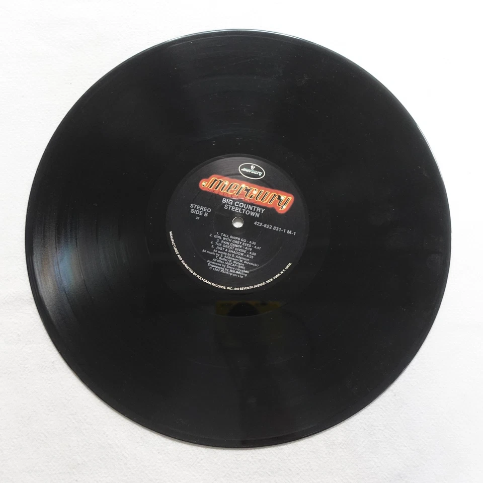 Big Country Steeltown LP Vinyl Album Record Rock Folk, World, & Country - Image 4 of 4