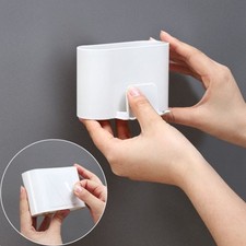 Toothbrush Holder wall for Bathroom Toothbrush Toothpaste shelf case punch-f Jo