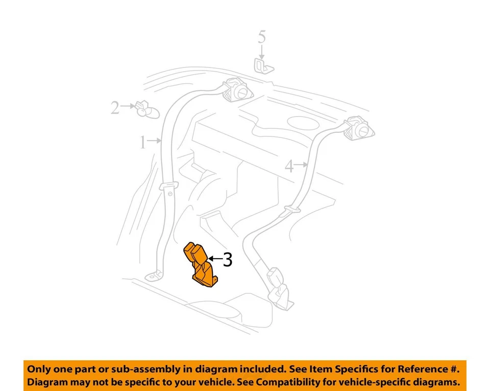 KIT DE CINTURÓN PARA CHEVROLET MALIBU 2006-2008 89024188 - NUEVO OEM 89024188 Foto 2 de 3