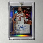 2025-26 Topps Chrome TCA-JB Jalen Brunson Refractor Auto ON CARD New York Knicks