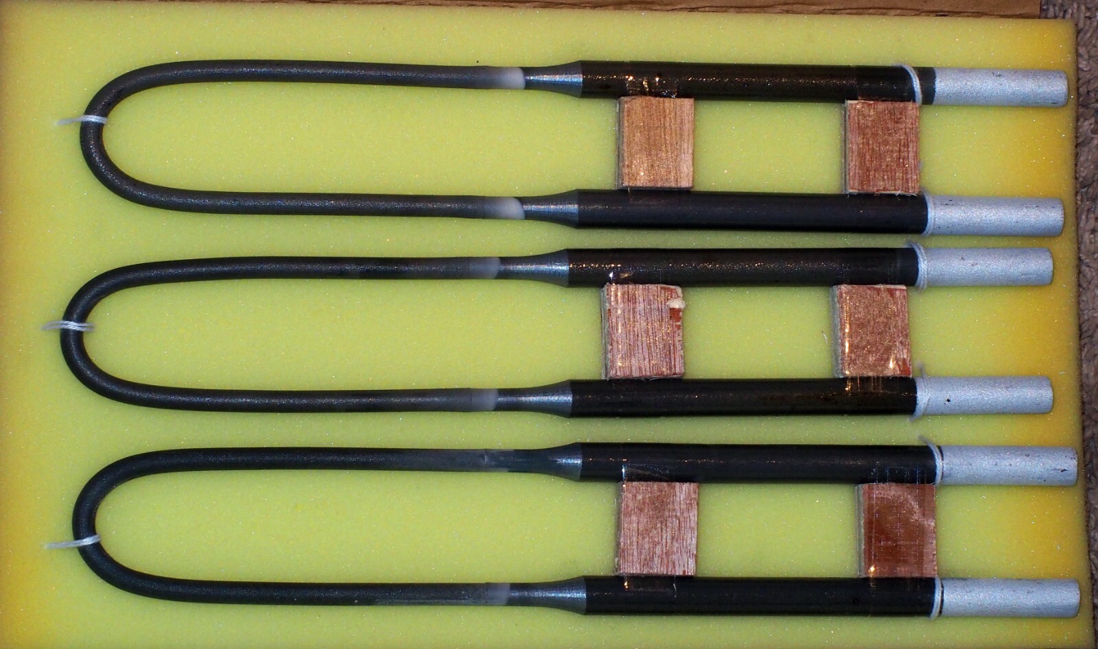 MoSi2 Heat Element 1800C 6/12 , Le=4''( 102mm), Lu=6''( 152mm) , A=30mm