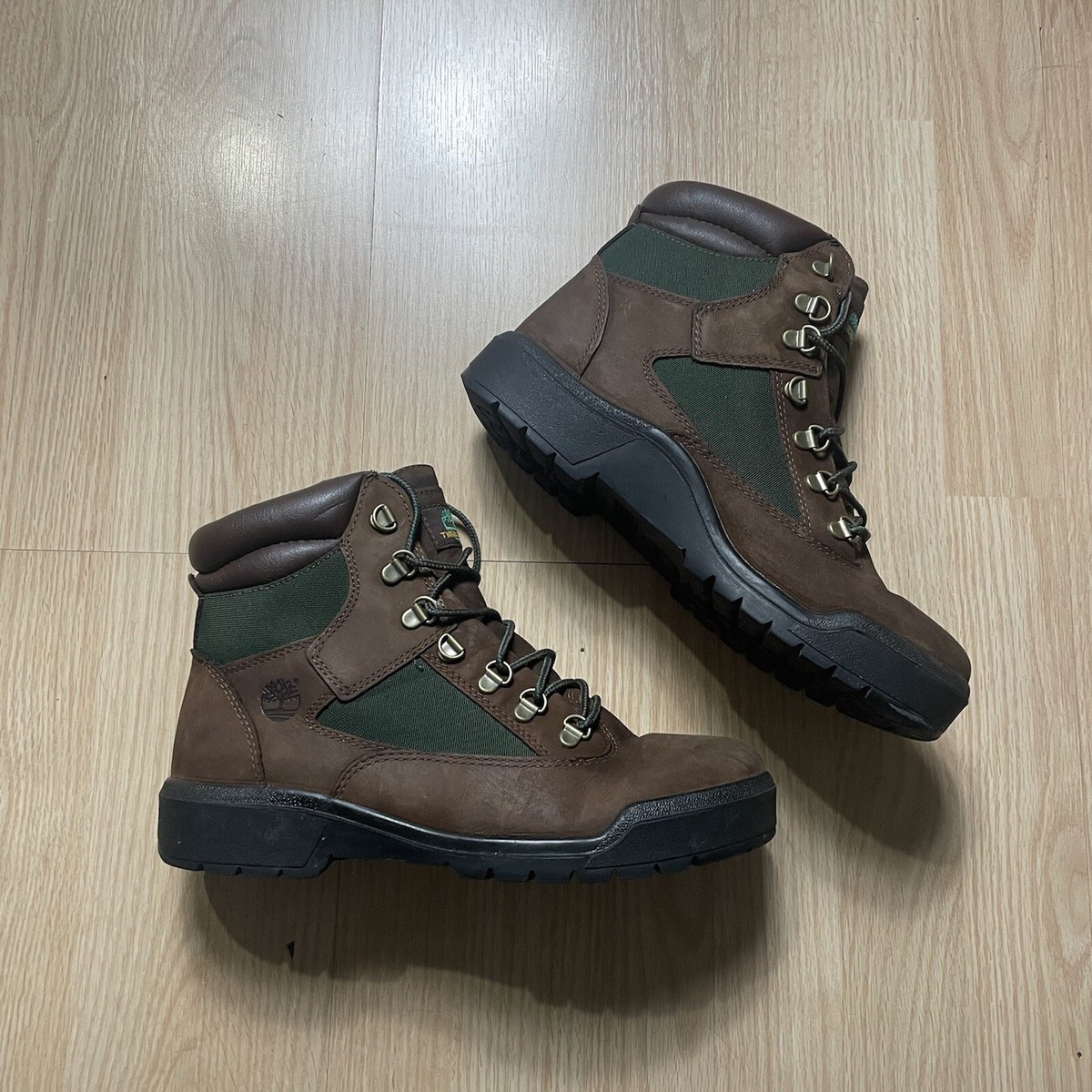 Mens Timberland 6 Inch Field Boots 'Beef & Broccoli' Size -8.5 | eBay