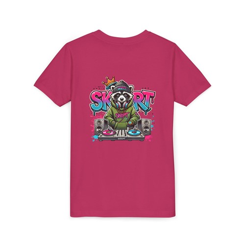 Cool Raccoon Youth Tee, Kid's Graphic Shirt, Streetwear Style, Perfect for Kids, - Picture 94 of 110