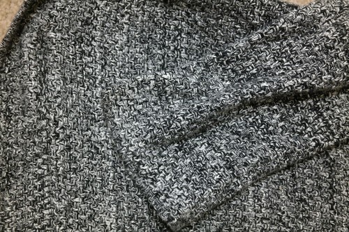 Vintage Banana Republic black gray cotton zipper sides sweater Womens Size XS - Picture 3 of 6
