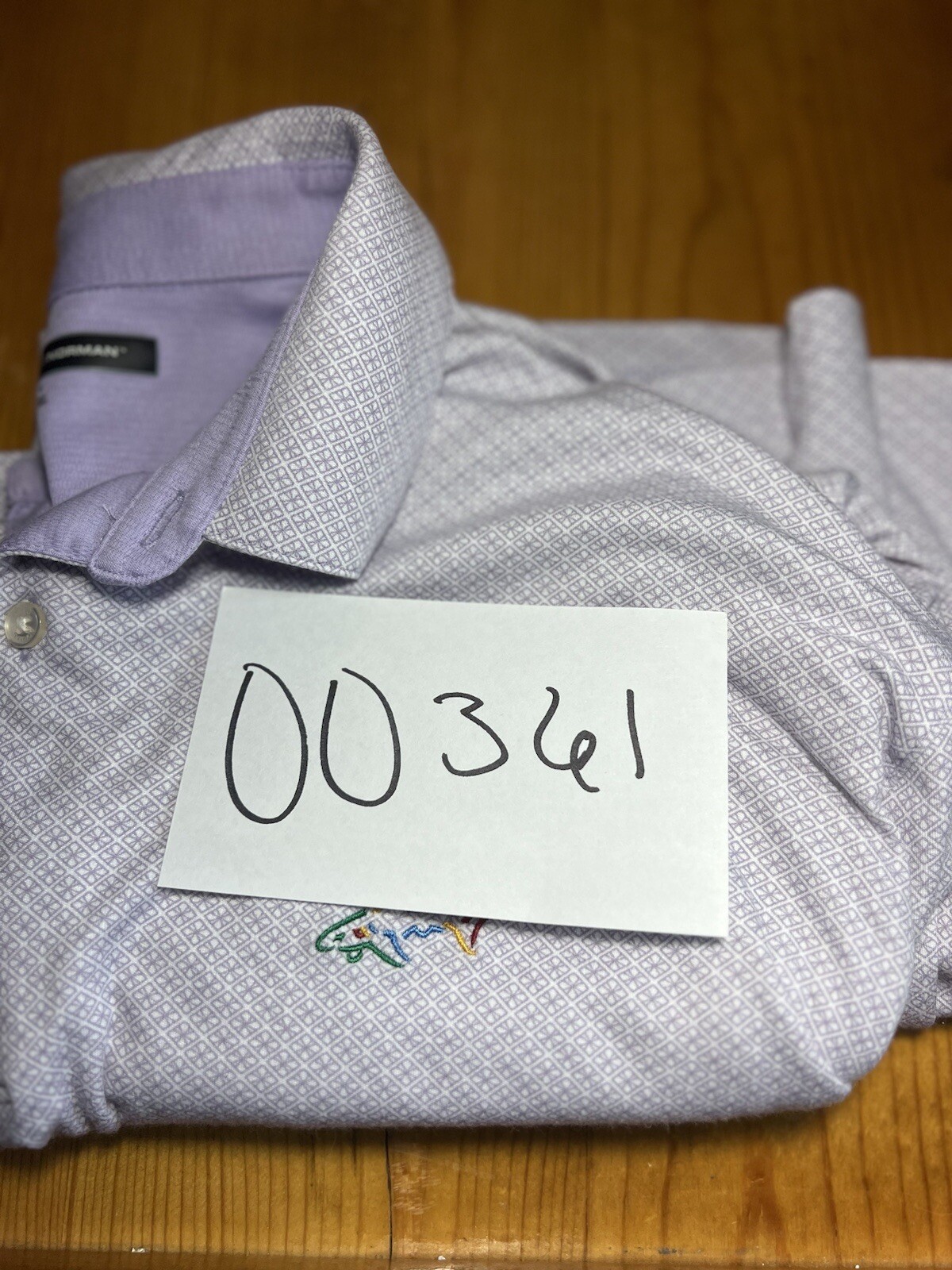 Greg Norman For Tasso Elba Five Iron Golf Polo Shirt Men's XL Play Dry Purple