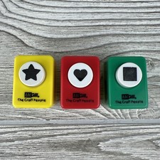McGill - The Craft People - Paper Punch - Lot of 3 - 1/2" - Star, Heart  Square