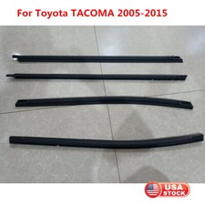 4pcs Full Set Door Belt Molding Trim Window Weatherstrip For Toyota Tacoma 05-15