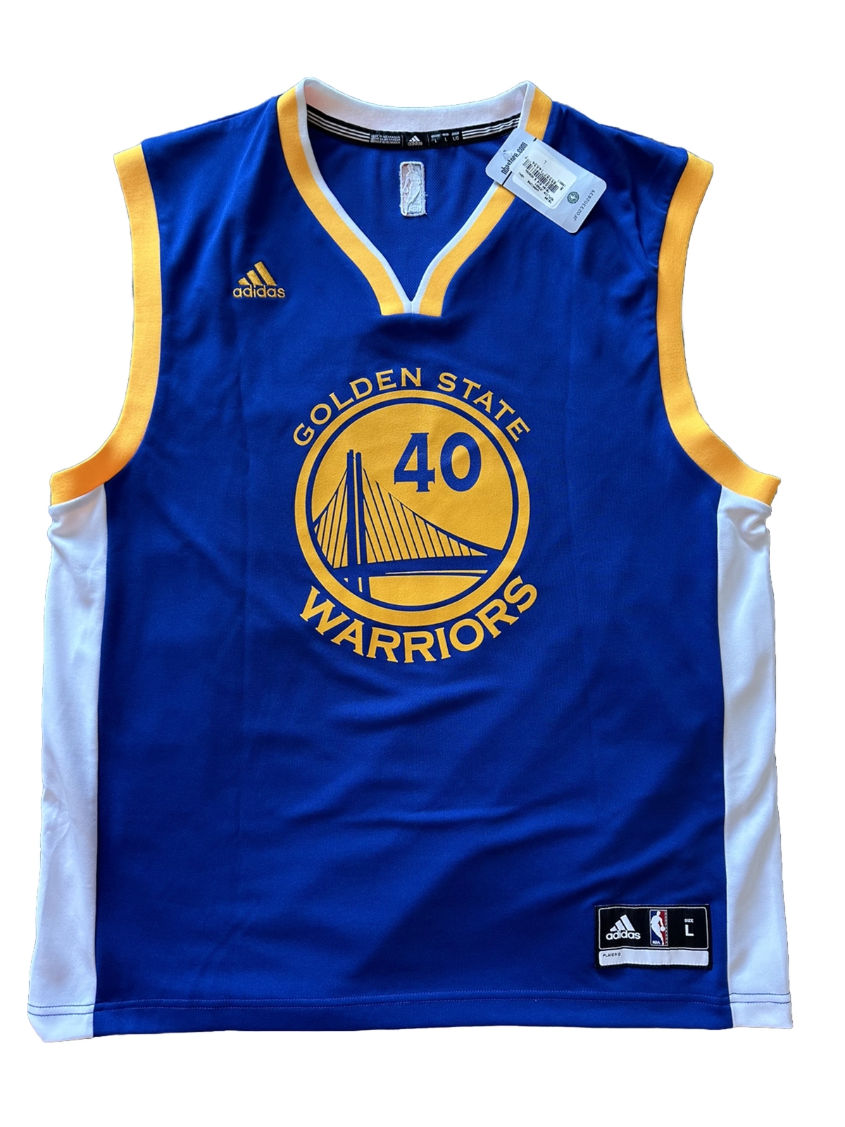 Maillot NBA Golden State Warriors Harrison Barnes Adidas Bleu Taille M