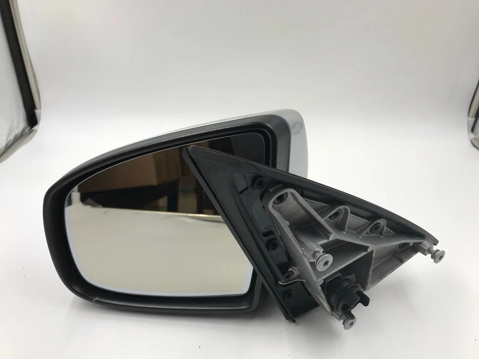 Espejo retrovisor eléctrico plateado BMW X5 2007-2010 con vista lateral del conductor OEM C04B60003 Foto 3 de 4