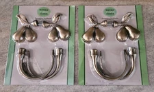 Vintage Waverly Home Classics Decorative Pears Curtain Tiebacks Hold Backs NEW