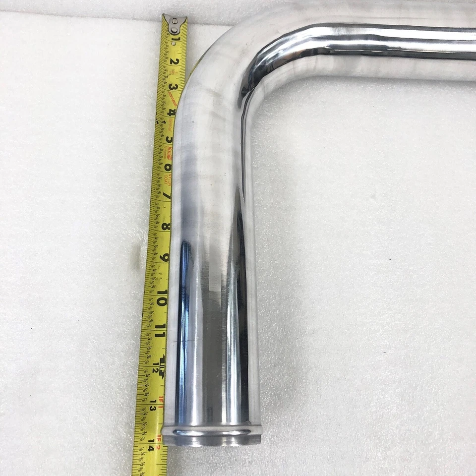 Universal Aluminum Piping Pipe Tube 2.5" 63.5mm O.D. 90 Degree Bend Intercooler - Image 4 of 4