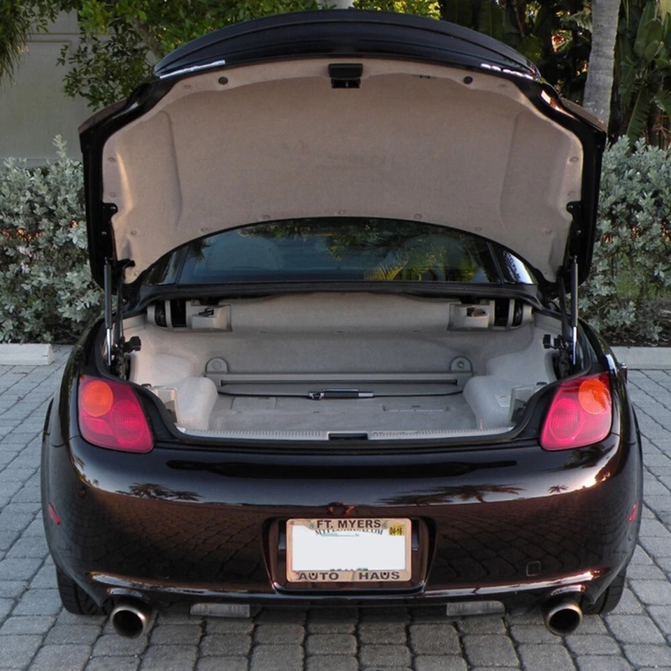 2 For 2000-2010 Lexus SC430 With Spoiler Rear Tailgate Lift Supports Gas Struts Foto 3 de 4