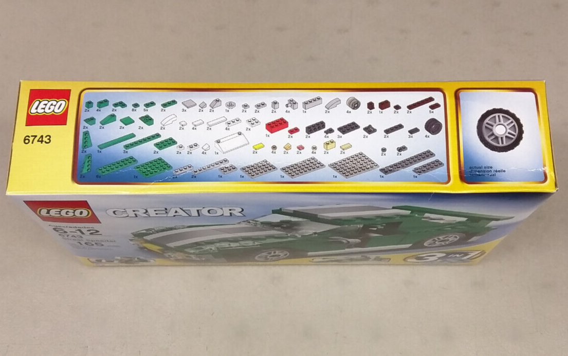 レオコロ LEGO Creator 6743 Street Speeder NEW! 3-in-1 Green Hot Rod Race