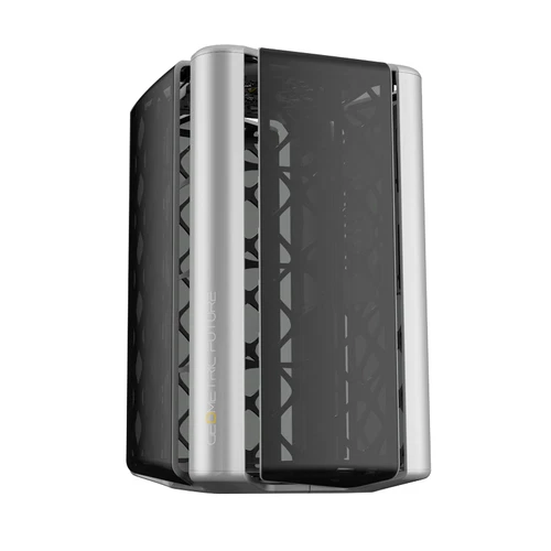Geometric Future - Model 2 ARK - PC Gehäuse Midi Tower - Grau, Tempered Glas