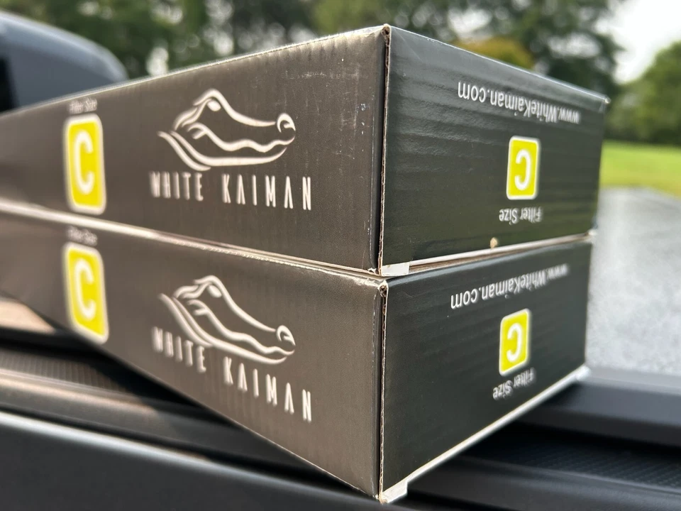 (Lote de 2) Filtro de aire HEPA Kaiman Premium blanco tamaño C con prefiltros de carbono Foto 3 de 4