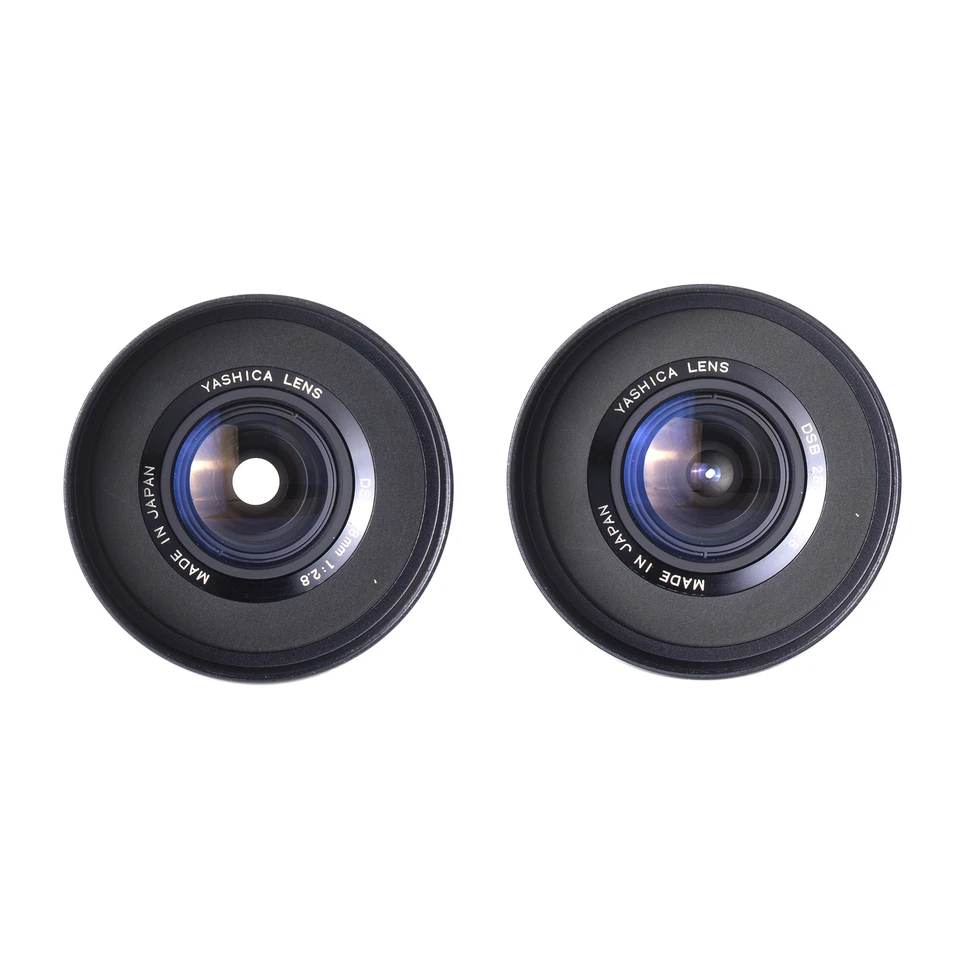Yashica DSB 28mm F2.8 & 55mm F2 Cine Mod Prime Lenses Set For Canon EF! - Image 2 of 4