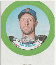 2022 Topps Heritage 1973 Candy Lids New York Mets Max Scherzer # HN8