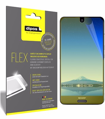 3x Schutzfolie für Sharp Aquos S2 Folie, 100% Displayabdeckung, dipos Flex