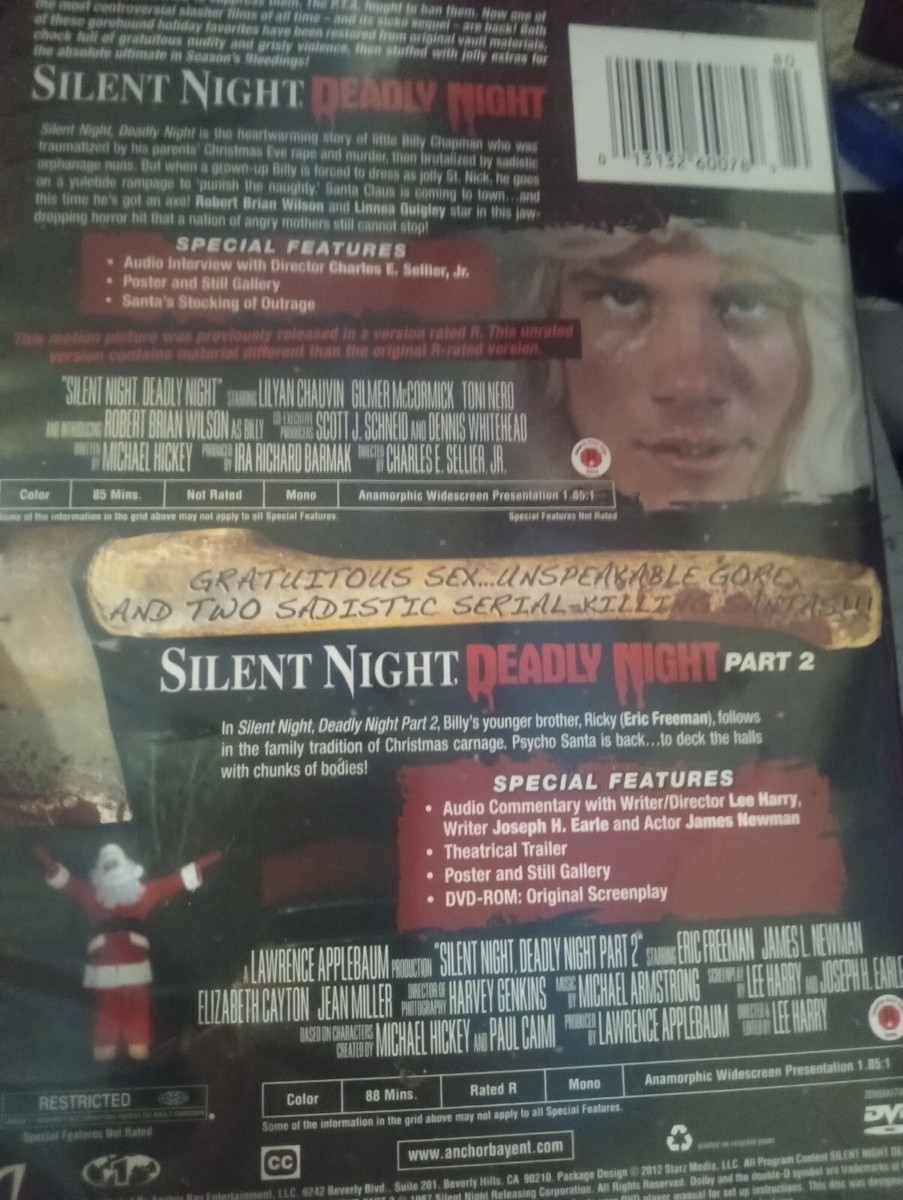 Silent Night, Deadly Night: Parts 1 2 - DVD Christmas Horror Free