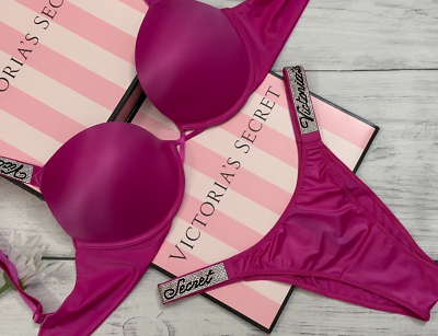 Victoria's Secret Shine Strap Bombshell Smooth Push Up Bra