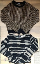 ZARA Sz S (made In Morocco) & Adam Levin Sz M (made In USA) Lot Of 2 Sweaters