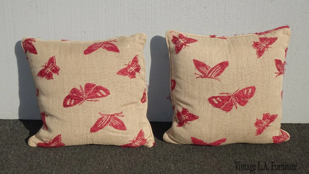 French country top burlap pillows