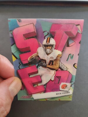 入手困難！レア！ChUB CiTy Nick Chubb 2024 Score Step Ahead Rare Case Hit Football Card