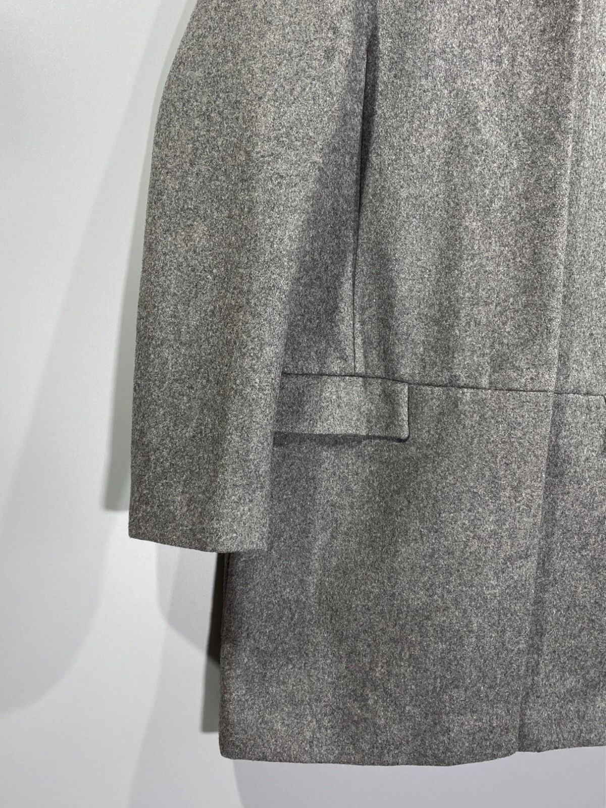 Cappotto lungo ACNE BY ACNE STUDIOS donna mezzo foderato misto lana grigio colletto tg 38