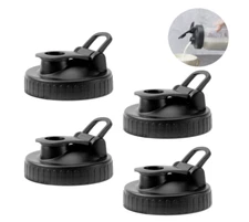 Pour Spout Lids for Ball Wide Mouth Jars, Flip Cap Leak-Proof, Pack of 4