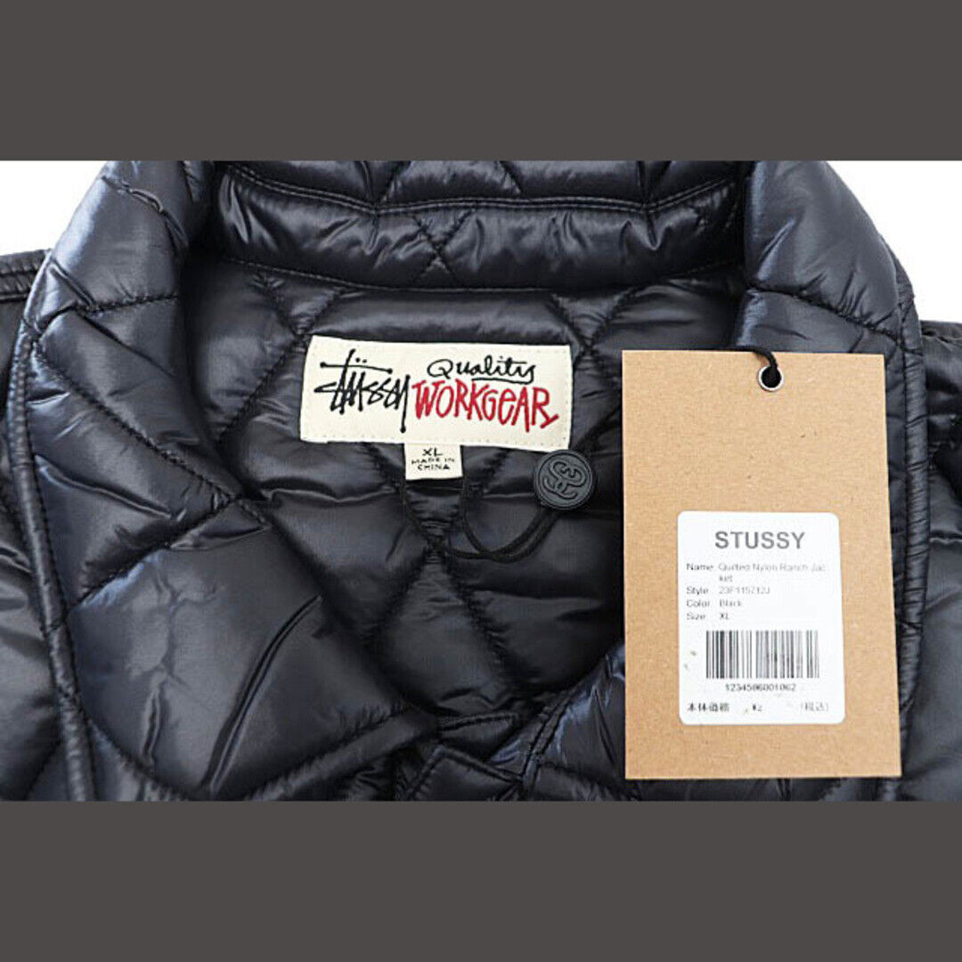 Stussy 23AW Quilted Nylon Ranch Jacket Padded Lunch Blouson Stussy 23AW Quilted Nylon Ranch Jacket Padded Lunch Blouson