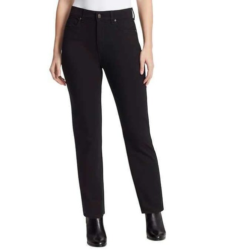 Black Amanda Slim Knit Ponte Pants Size 
