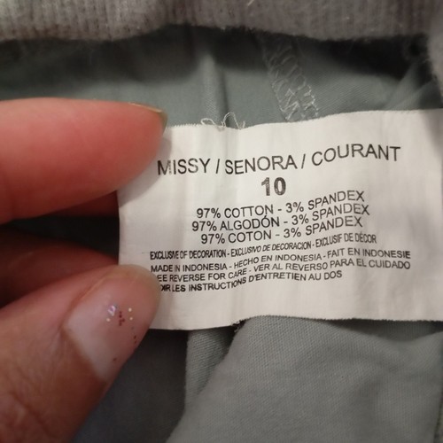 Gia Vanderbilt Missy/Lady/Courant Shorts Size 10 97% Cotton Light Green - Picture 3 of 9