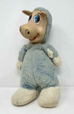 Vintage 1959 Hanna Barbera Quick Draw McGraw 16  Rubber Face Plush Toy