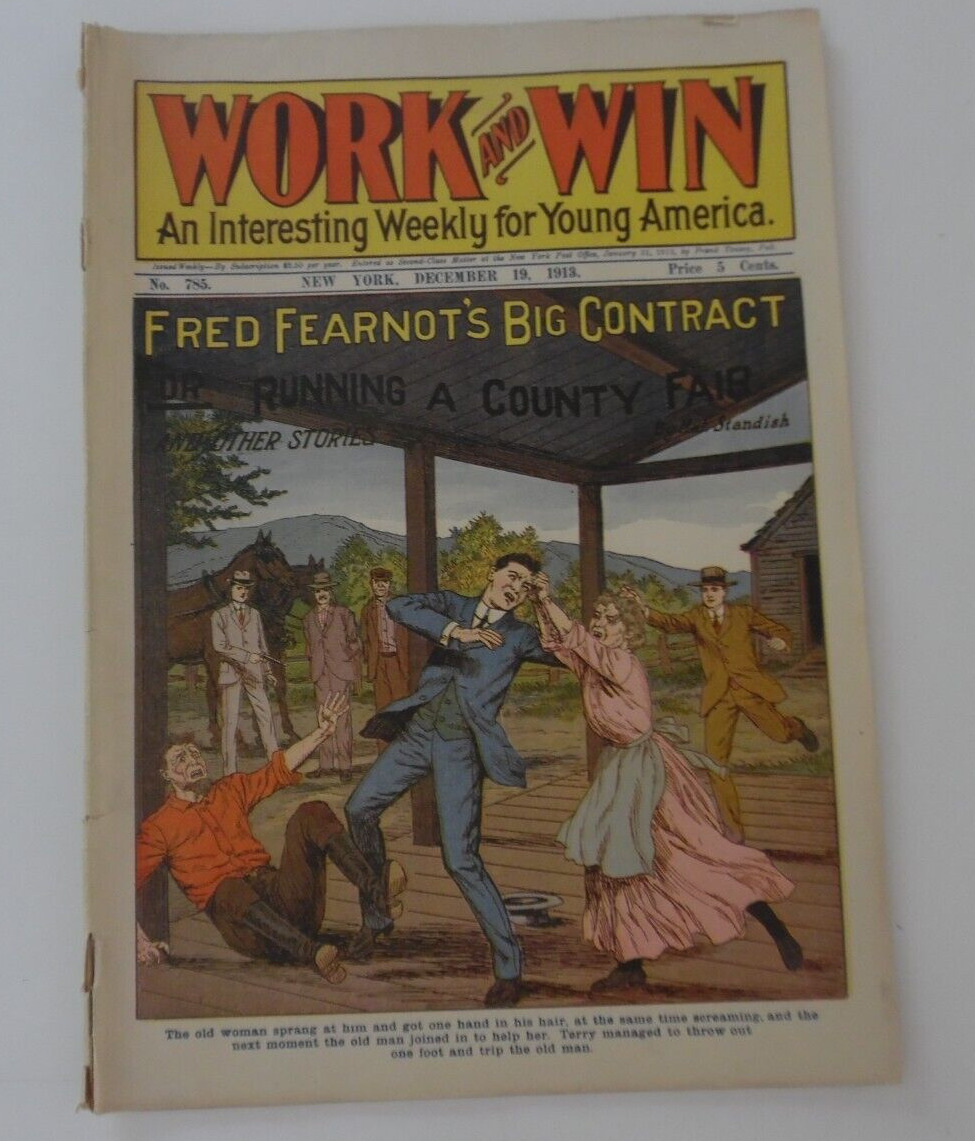 1913  "WORK and WIN  FRED FEARNOT'S BIG CONTRACT DEC 19TH 1913