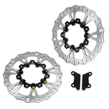 14.0"Black Gold Front Brake Rotor for Harley Touring with Agitator FLTRX FLHR 
