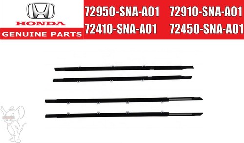 Kit De 6 Moulures De Ceinture De Porte Toyota Land Cruiser Noir D'Origine - Japon, Neuf