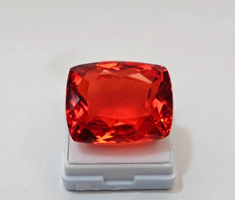 Ópalo de Fuego Mexicano Rojo Naranja Cojín Corte 60+ Ct Piedras Preciosas Para Hacer Collares Foto 2 de 4