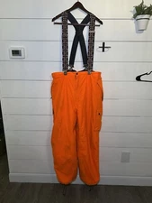 Bushmaster Men’s Orange Hunting Overalls Pants Bibs Waterproof Size XXL Clean