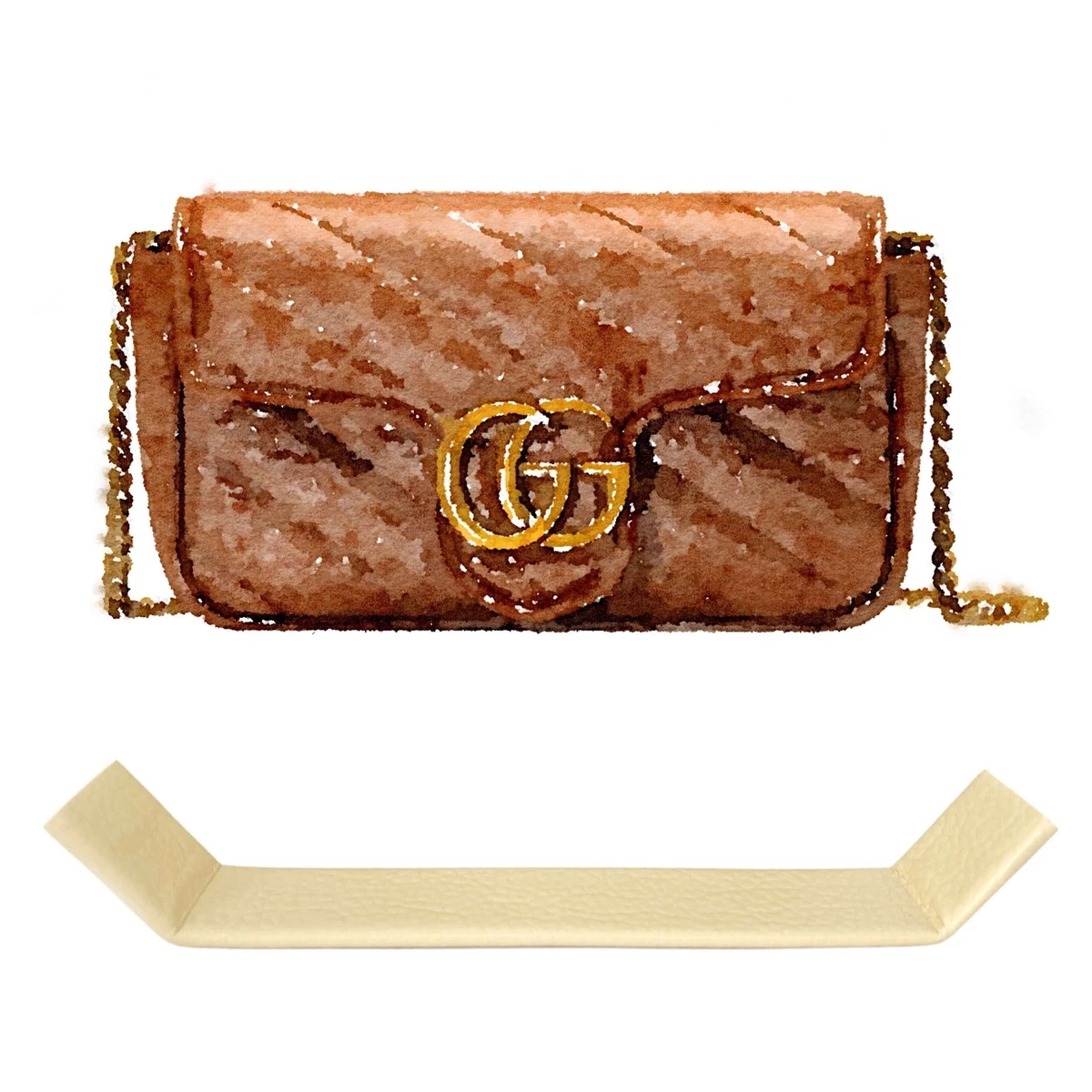 Base Shaper Bag Insert Saver for GUCCI Marmont Matelasse Mini