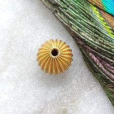 18k Yellow Gold Beaded Bracelet 10mm