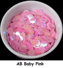 48 COLOURS - 600 Round 5MM Loose Sequins Flat Sewing Crafts Trim Costume 1307