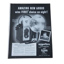 1949 Argoflex Seventy-five 75 Flash Camera - Vintage Print Ad