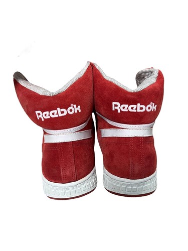 c.1989 Nuevo Stock Antiguo Nuevo de Colección Reebok Hightop BB 4500 HI TOP Para hombres US9.5 ROJO - Imagen 4 de 14